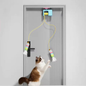 Automatic Flying Bird Cat Toy with Elastic Rope – Rechargeable Interactive Hunting Toy