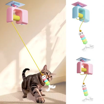 Automatic Flying Bird Cat Toy with Elastic Rope – Rechargeable Interactive Hunting Toy