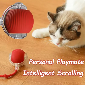 Interactive Automatic Cat Toy Ball – Self-Playing Feather Teaser for Indoor Cats