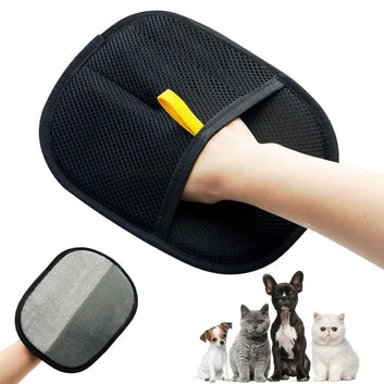 Pet Grooming Glove – Gentle Deshedding & Hair Remover Brush for Dogs & Cats