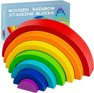 Wooden Stacking Rainbow